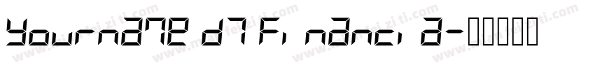 Yourname D7 Financia字体转换